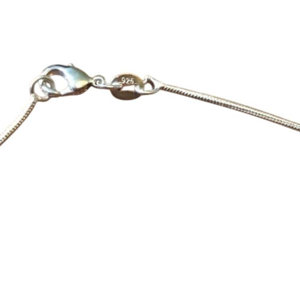 925 Sterling Silver Snake Chain Necklace 24"  Jewelry Accessory Sliver Tone‎ - Picture 4 of 5